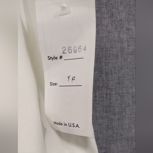 NWT Vintage Lauren Taylor Dress Pants Womens 16 White Office Career Minimalist - Picture 7 of 9